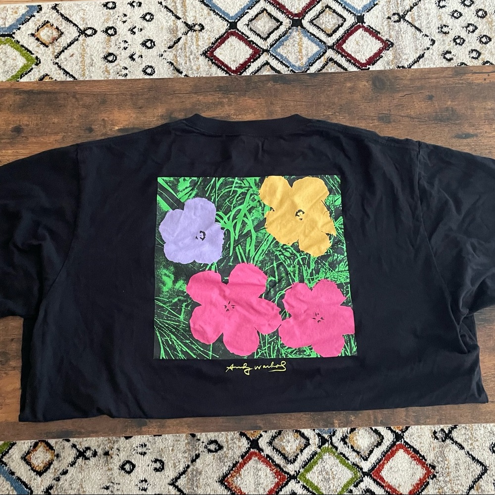 Uniqlo x Andy Warhol Oversized Floral T-shirt